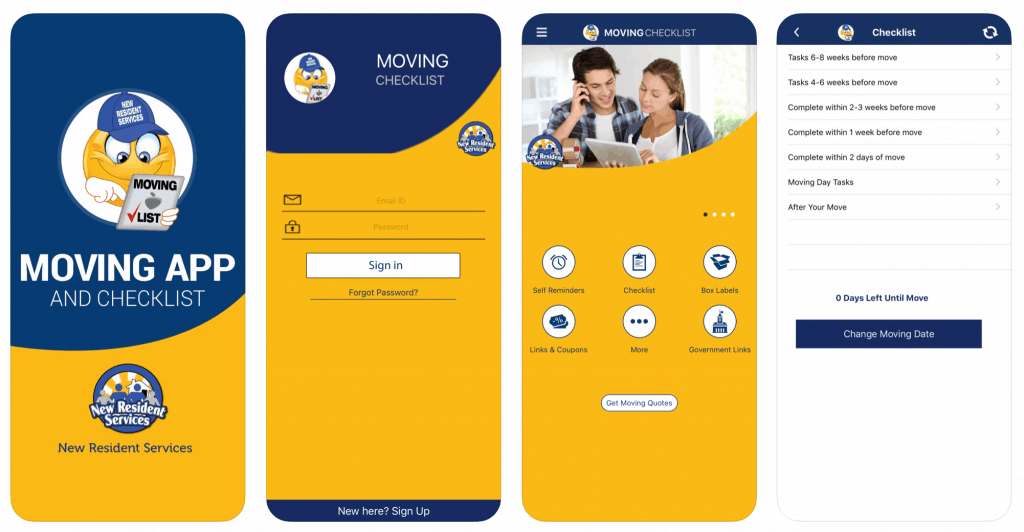 Moving App Checklist