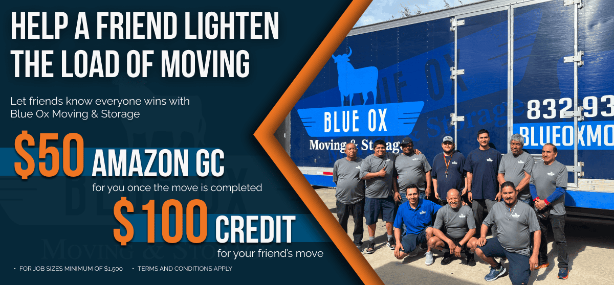 Blue Ox CTA Coupon Banner Image - Lighten the Load of Moving 1.2 1200x558px